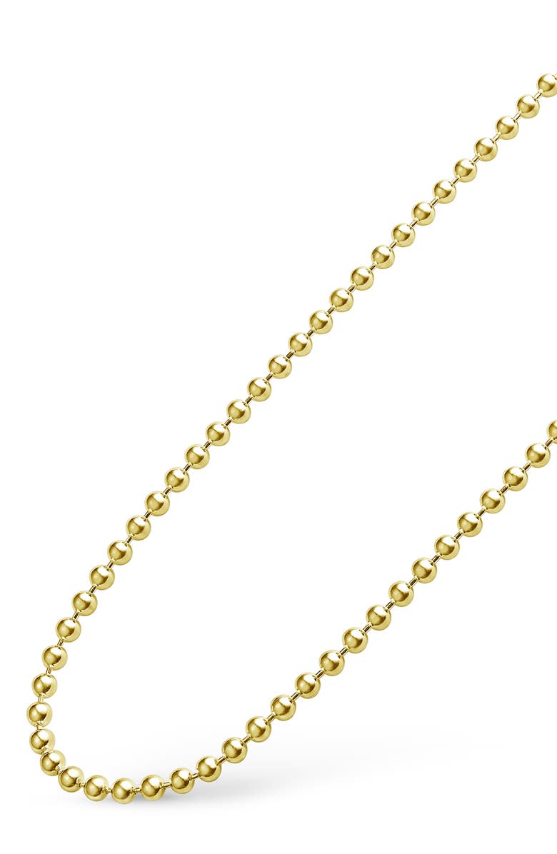 LAGOS Men's Signature Caviar Ball Chain Necklace, Alternate, color, Gold