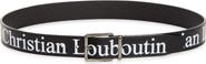 Christian Louboutin The Maxi Logo Leather Belt