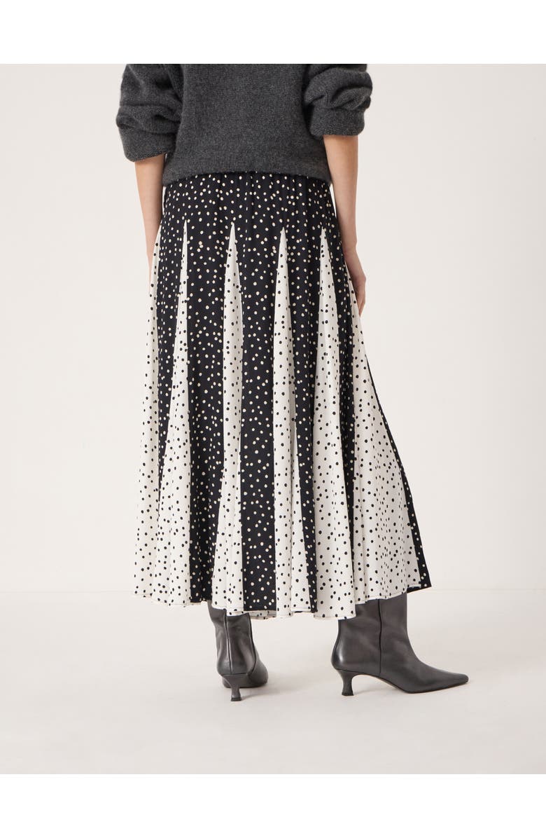 Hush Oti Polka Dot Godet Midi Skirt, Alternate, color, Tiny Polka Dot Mix