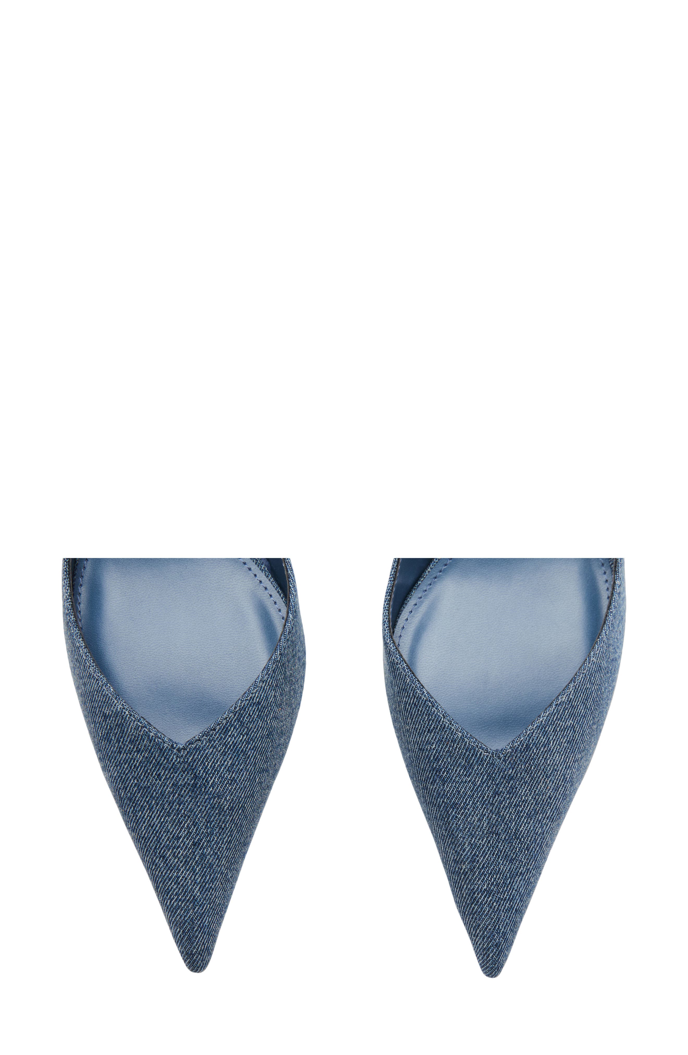 MANGO Kitten Heel Pointed Toe Pump, Alternate, color, 