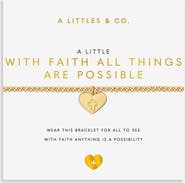 A Littles & Co A Little 'With Faith All Things Are Possible' Bracelet