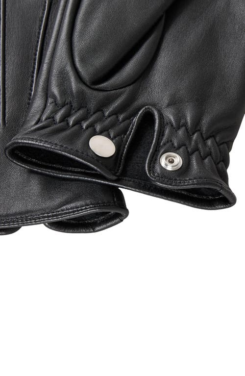 Sandro Leather Gloves In Black