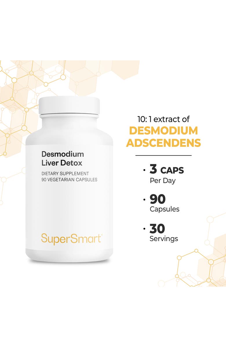 SuperSmart Desmodium Liver Detox 1200mg, Alternate, color, NO COLOR