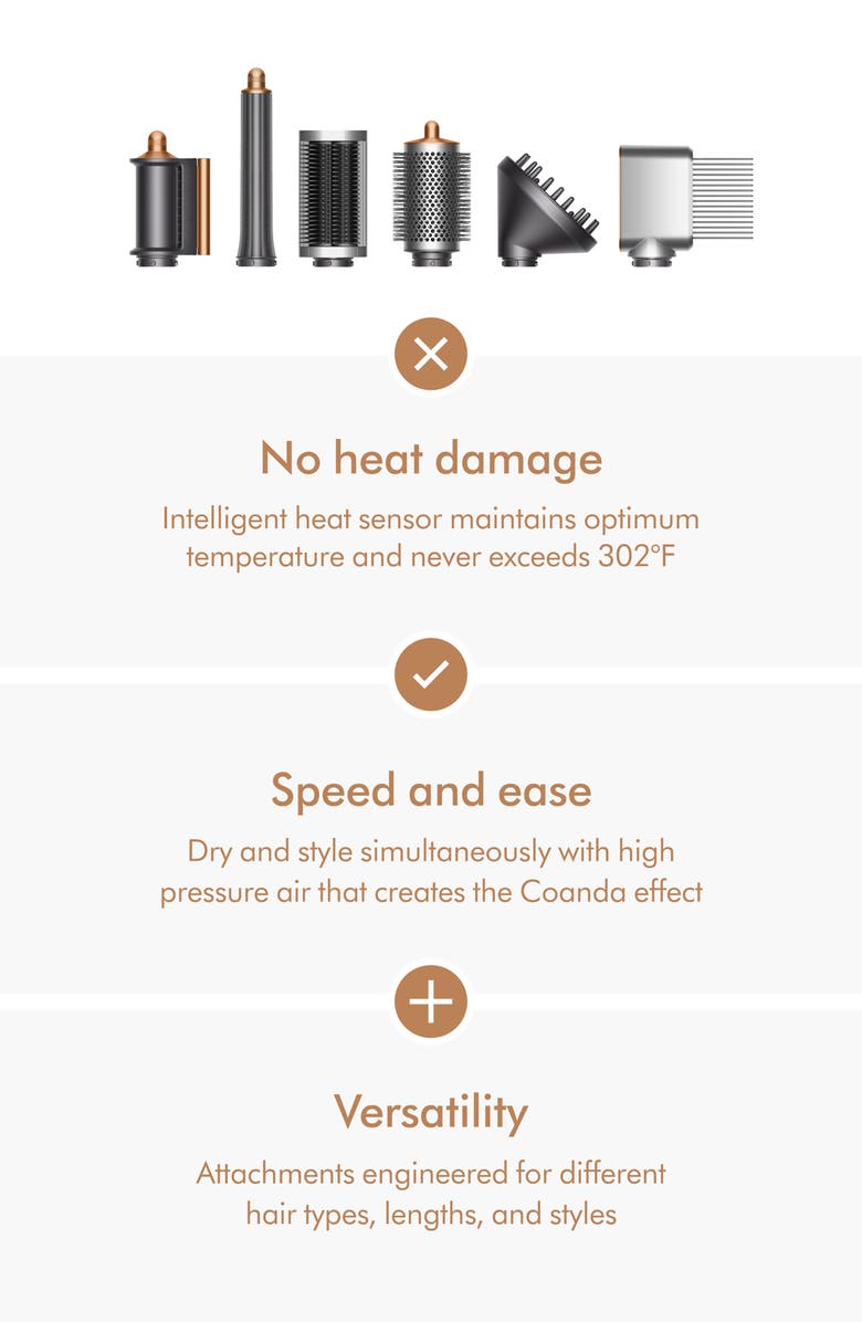 Dyson Airwrap<sup>™</sup> Multi-styler Complete Long Diffuse for Curly & Coily Hair - New, Alternate, color, Copper