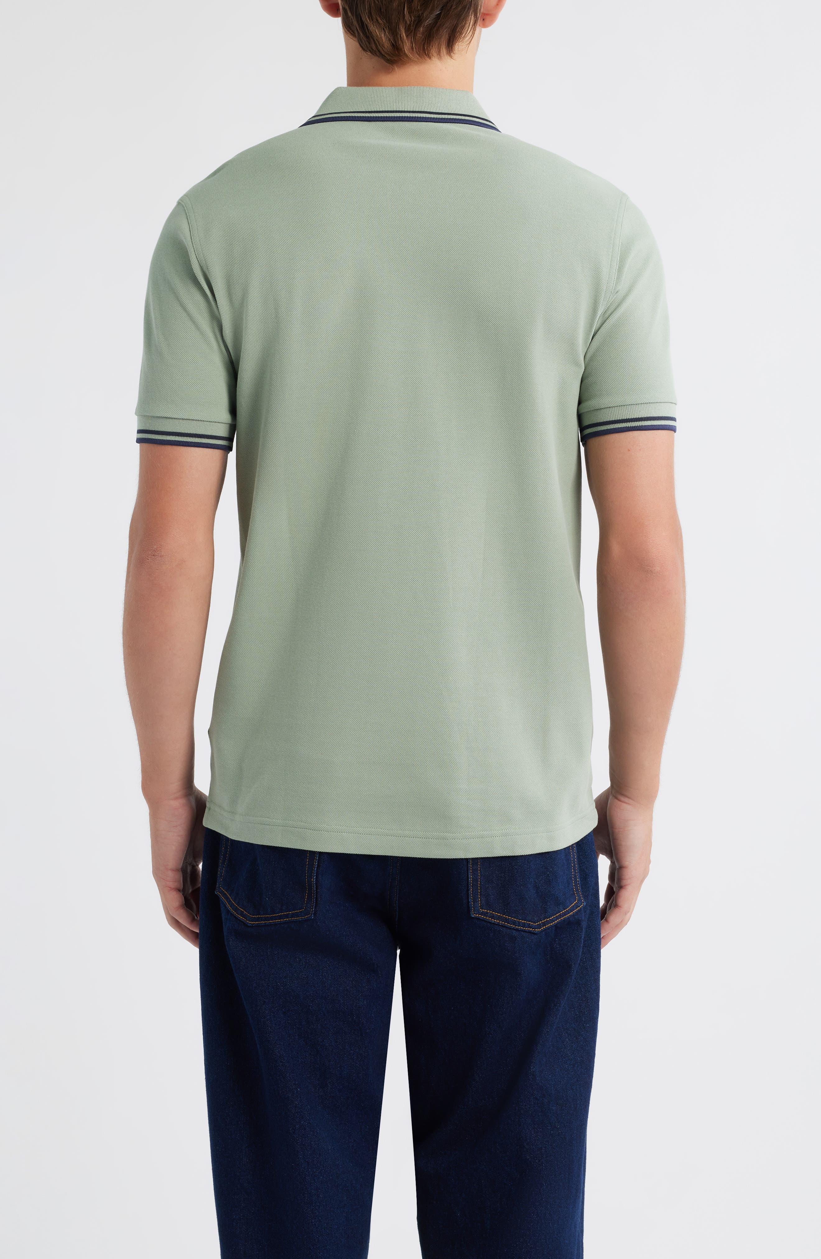 Extra Trim Fit Twin Tipped Pique Polo - image 2