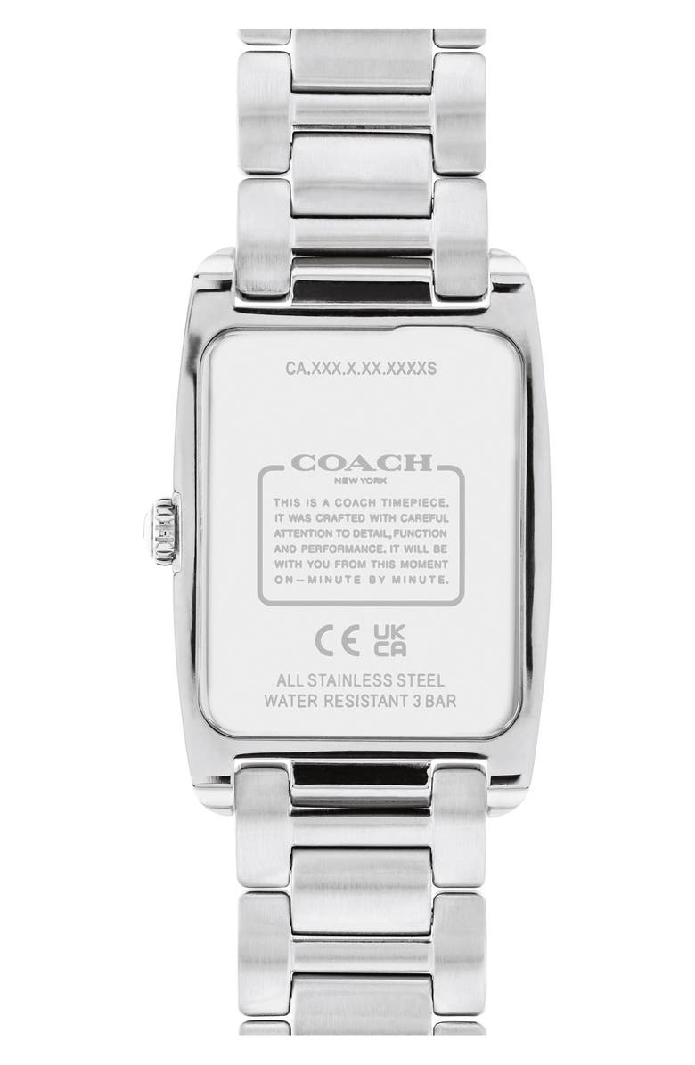 COACH Reese Crystal Rectangular Bracelet Watch, 24mm, Alternate, color,