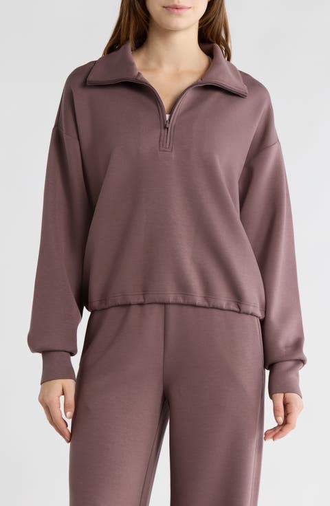 Whisper Knit Half Zip Sweatshirt