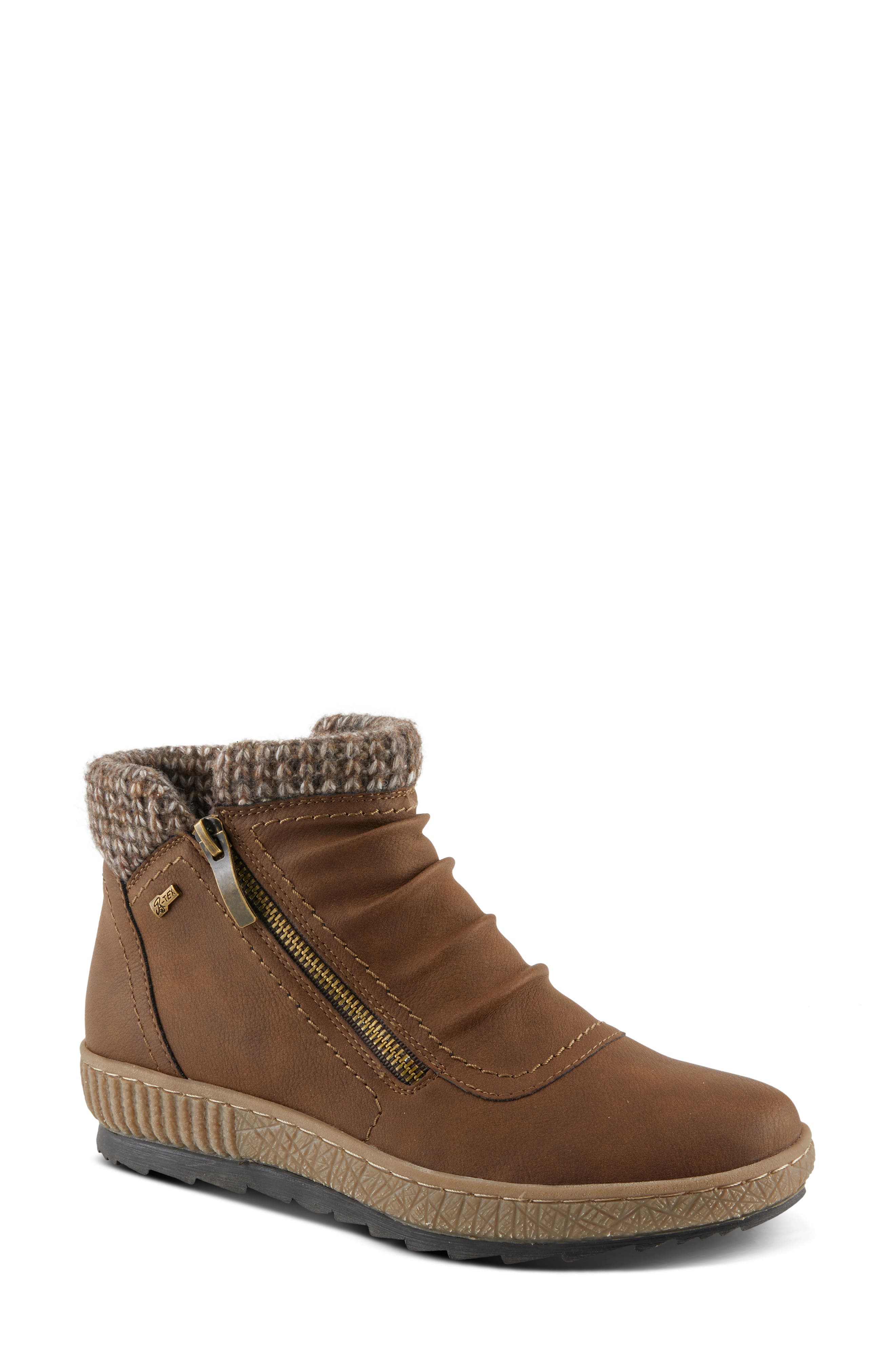 Cleora Water Resistant Bootie, Main, color, CHOCOLATE BROWN