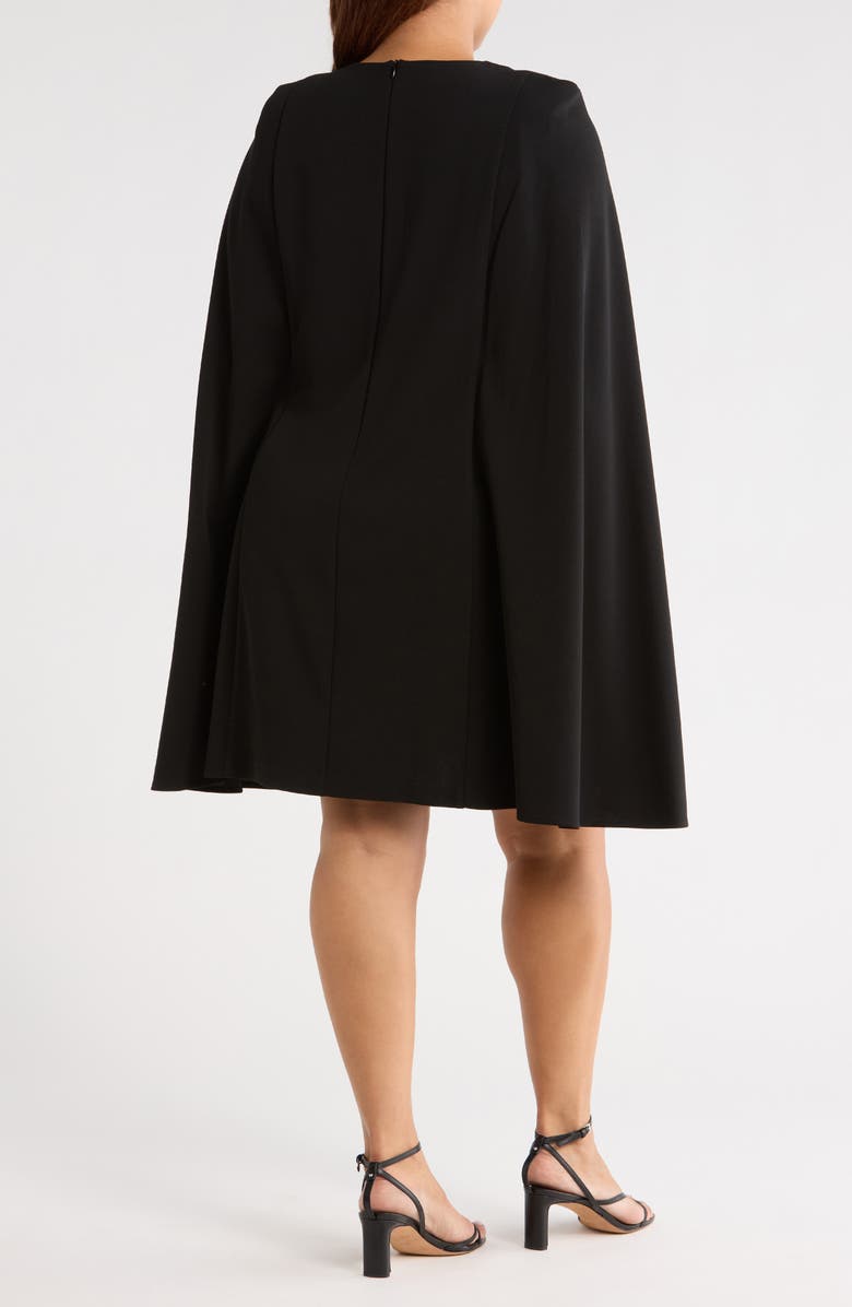 Connected Apparel Cape Dress, Alternate, color, 
