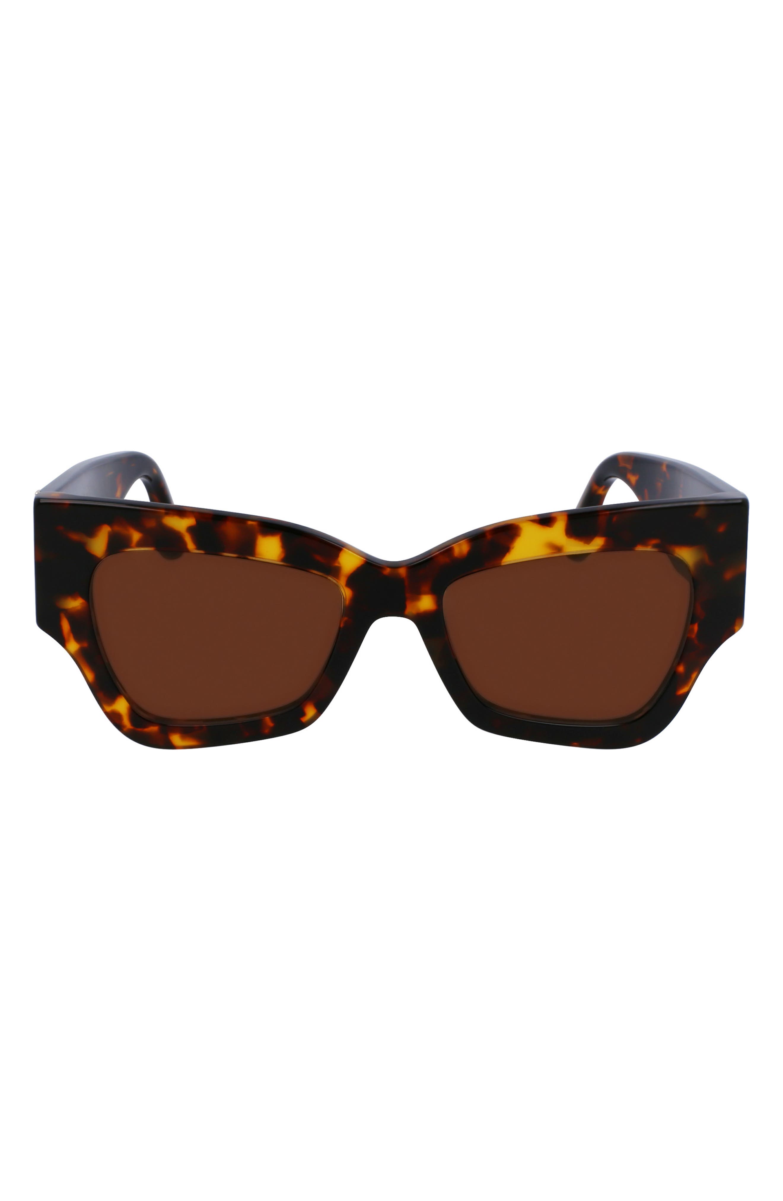 Victoria Beckham 52mm V Plaque Butterfly Sunglasses