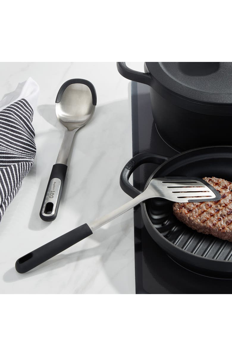 BergHOFF 2-Piece Turner Spatula & Serving Spoon Set, Alternate, color,