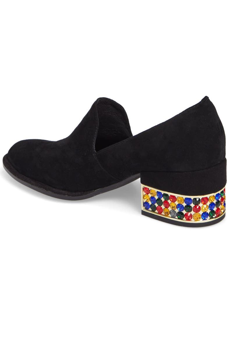 Jeffrey Campbell Serlin Jeweled Heel Loafer, Alternate, color,