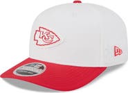 New Era Men's New Era White/Red Kansas City Chiefs 2025 NFL Training Camp 9SEVENTY Adjustable Hat