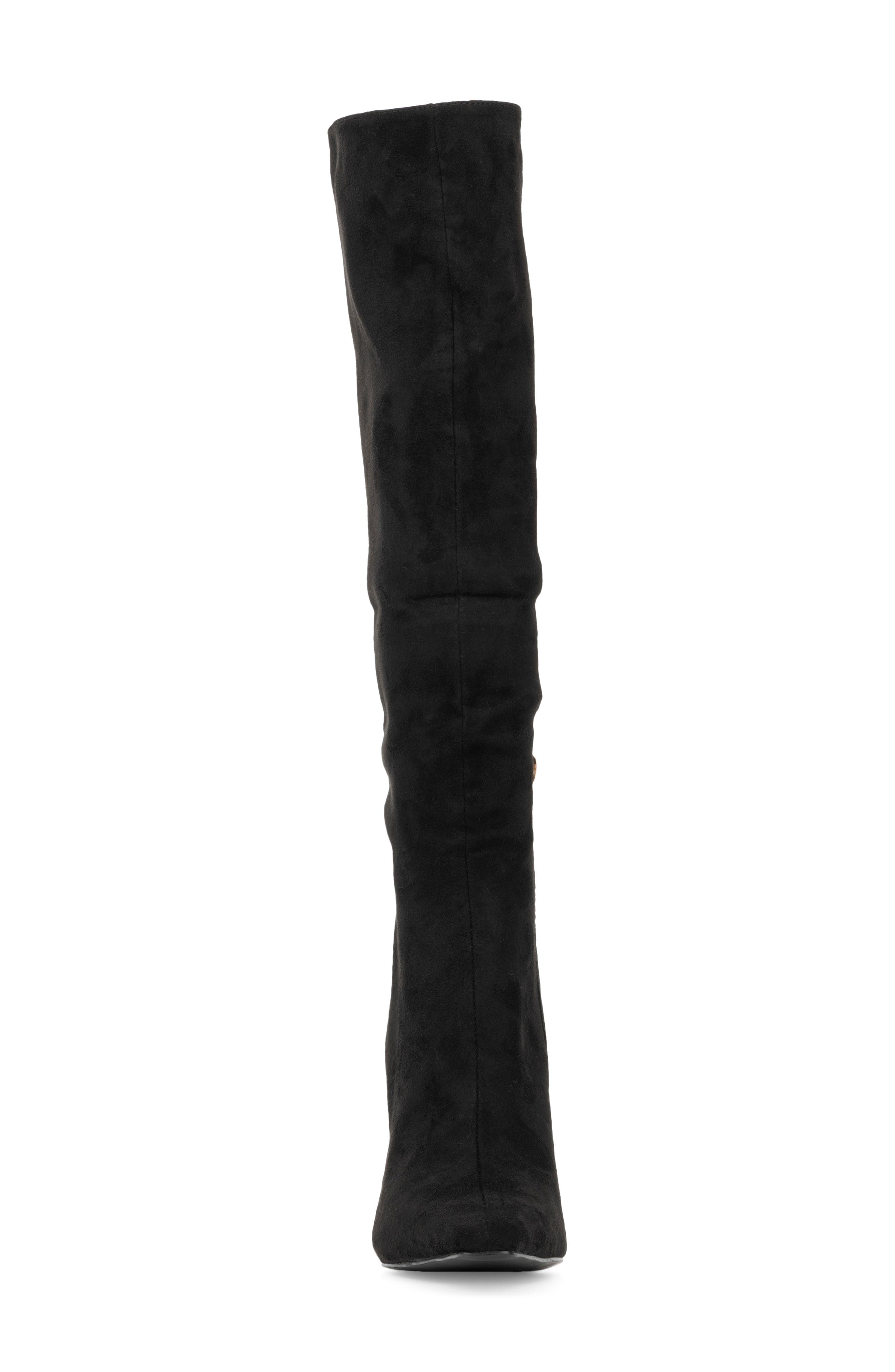 Kalissa Tall Stiletto Boot, Alternate, color, BLACK/ BROWN