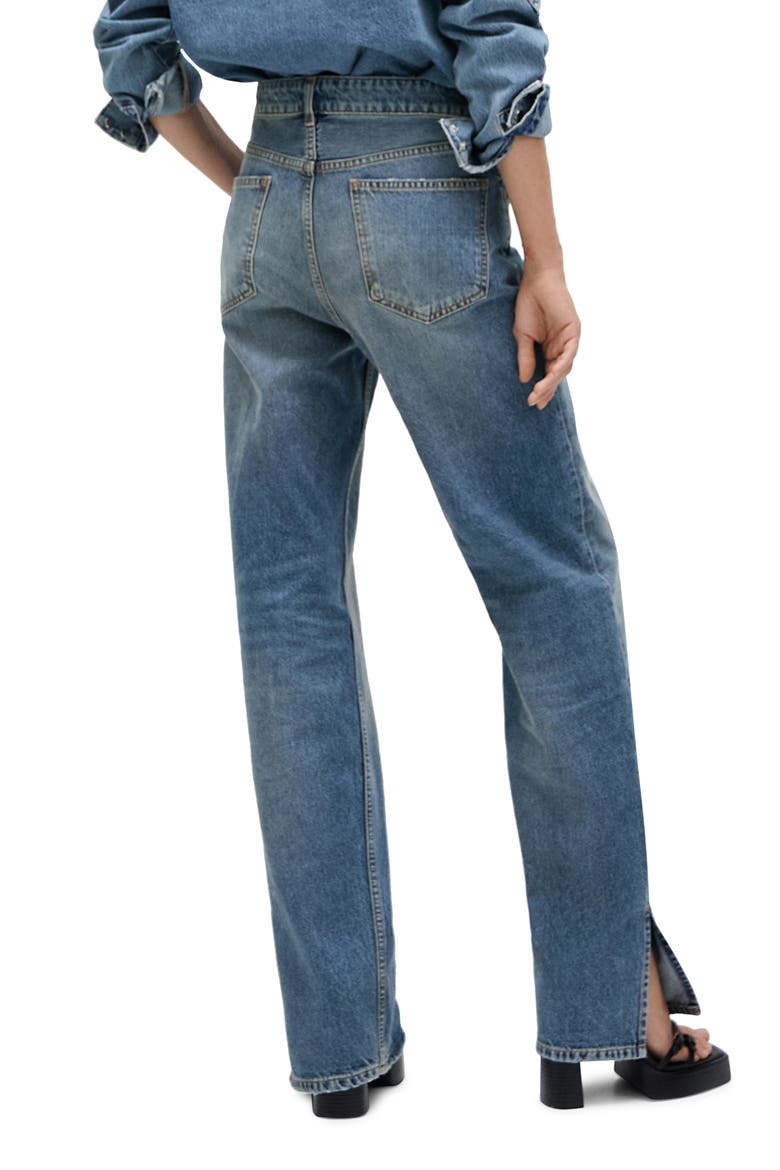 Straight Leg Jeans, Alternate, color, DARK BLUE