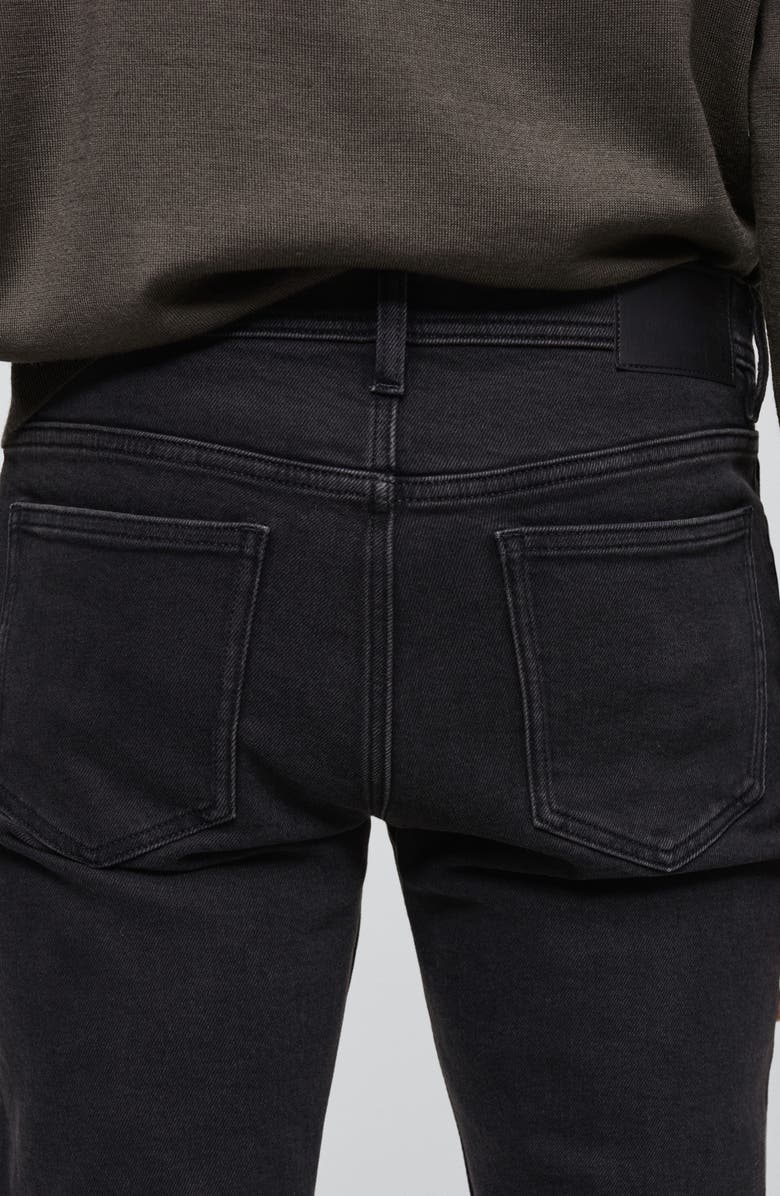 MANGO Jan Slim Fit Jeans, Alternate, color, Black Denim