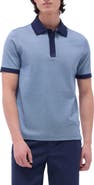 Bugatchi Tipped Cotton Piqué Polo