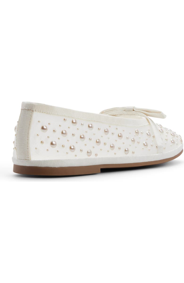 ALDO Aurabella Ballet Flat, Alternate, color, White/ Pearl