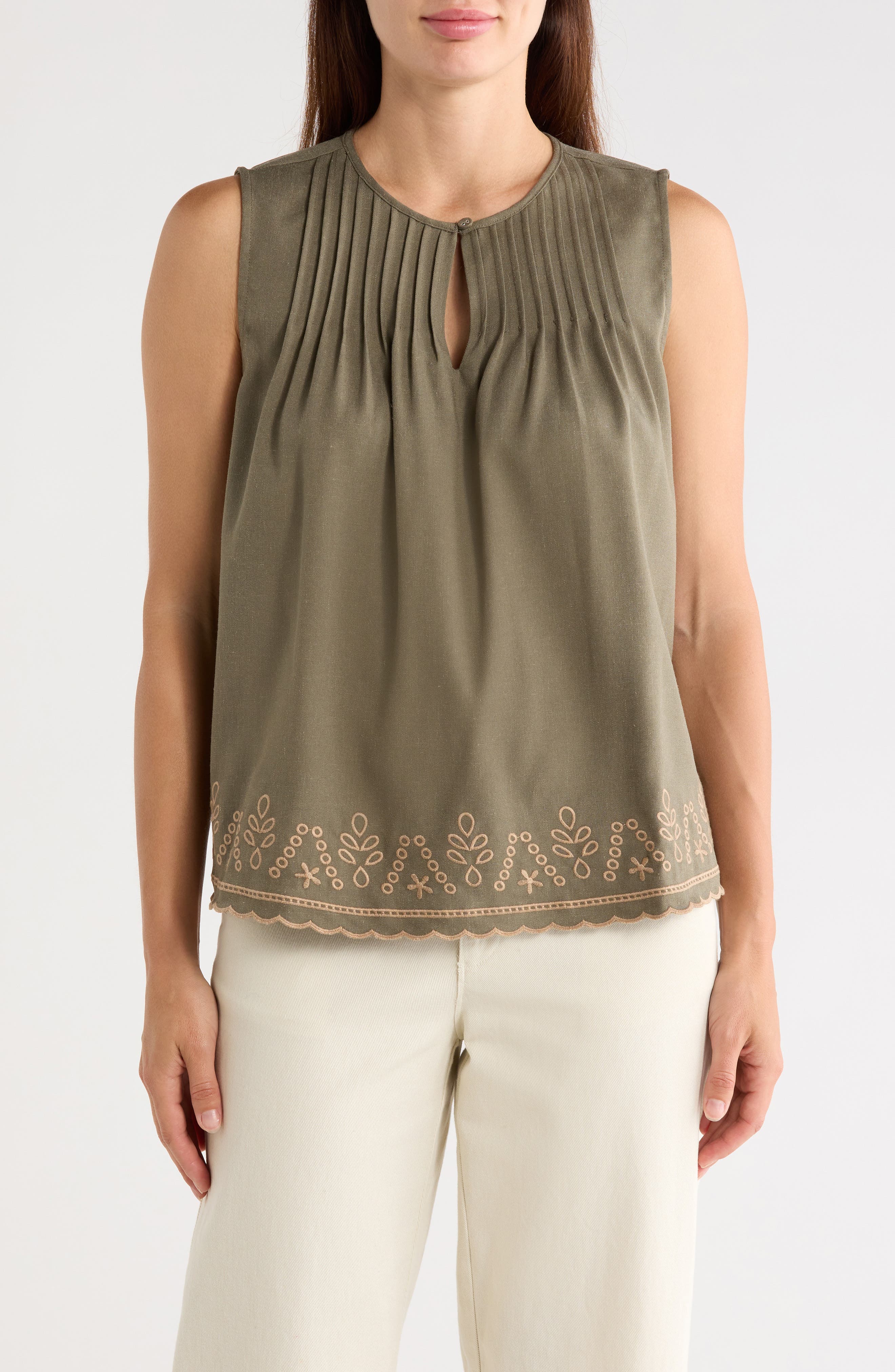 Embroidered Shell