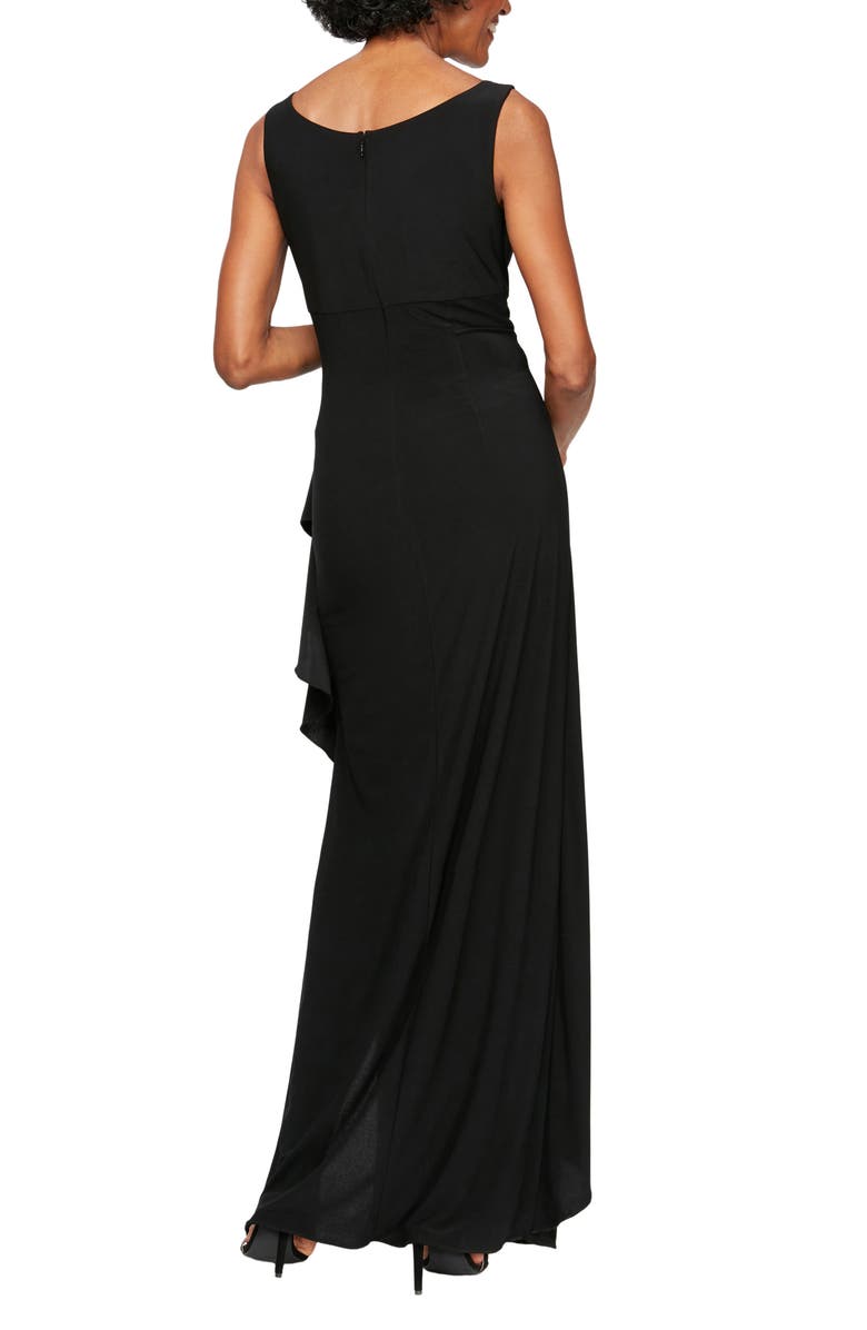 Alex Evenings Ruched Gown with Bolero, Alternate, color,