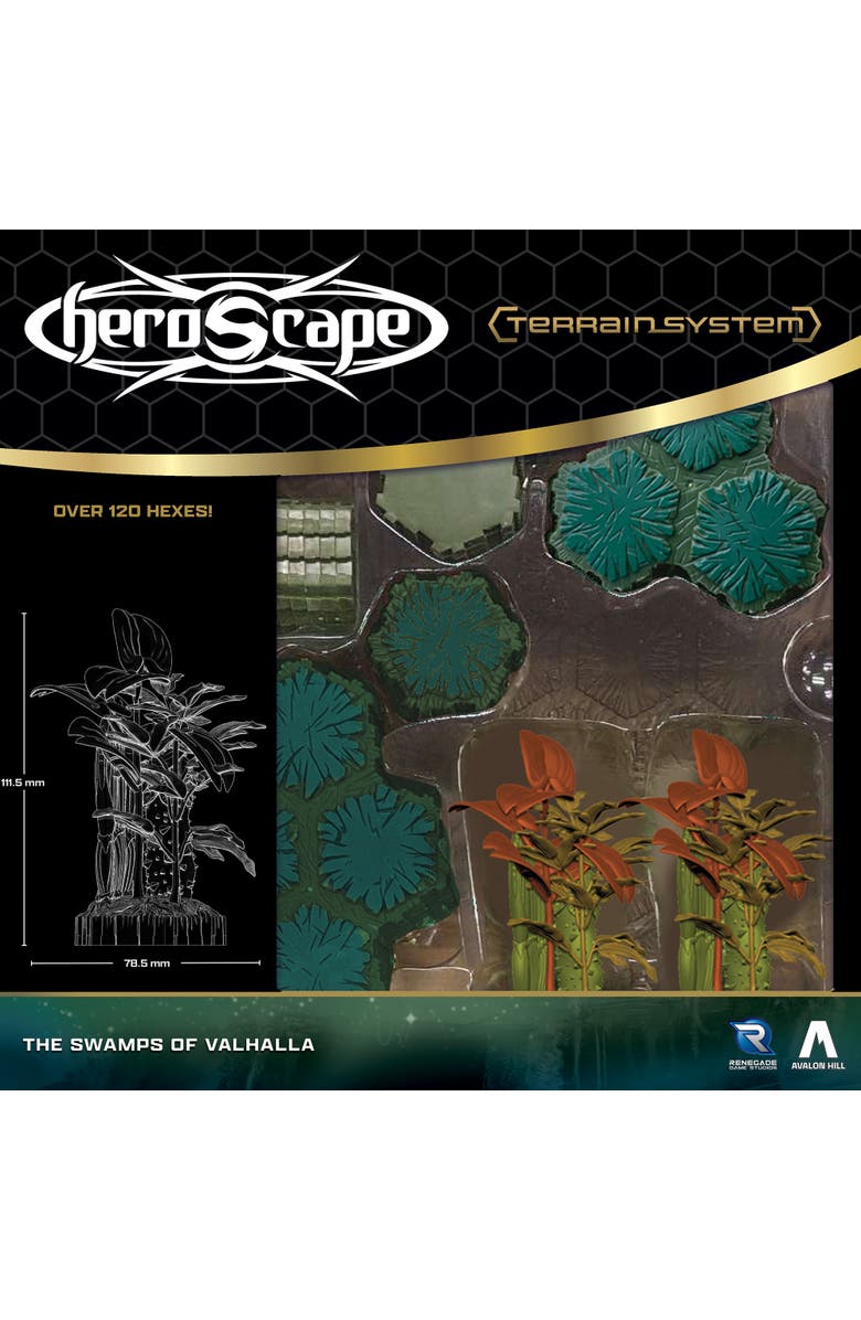 Renegade Game Studios Heroscape The Swamps Of Valhalla Terrain Expansion, Alternate, color, 