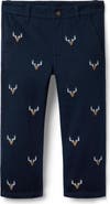 Janie and Jack Embroidered Deer Pant