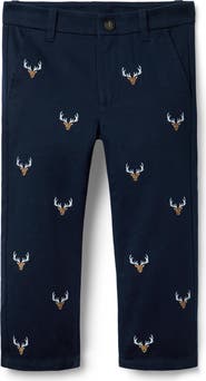 Janie and Jack Embroidered Deer Pant