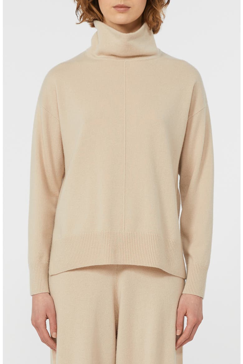 Scrivia Wool & Cashmere Turtleneck Sweater, Main, color, BEIGE