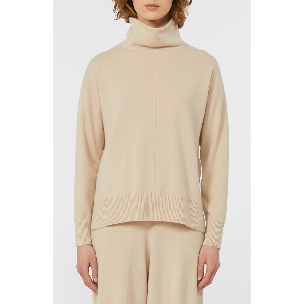 Weekend Max Mara Scrivia Wool & Cashmere Turtleneck Sweater In Neutral