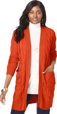 Jessica London Cable Duster Sweater