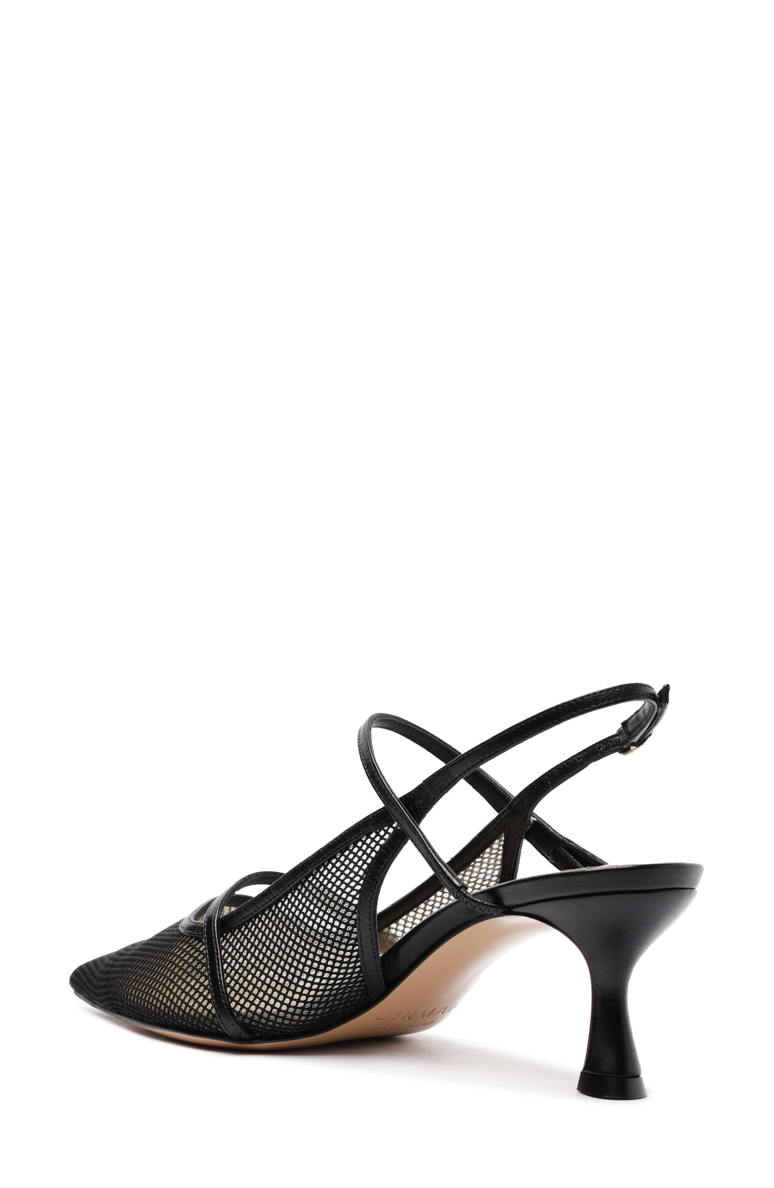Alexandre Birman Tita Pointed Toe Slingback Pump, Alternate, color, Black