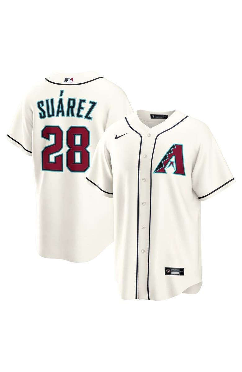 Nike Men's Nike Eugenio Suárez Cream Arizona Diamondbacks Home Replica Jersey, Alternate, color,