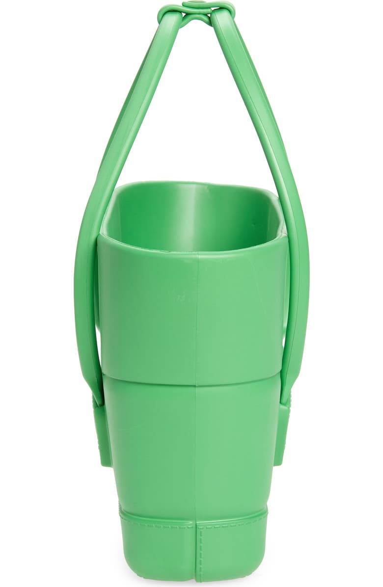 Bottega Veneta Mini Arco Embossed Rubber Tote, Alternate, color,