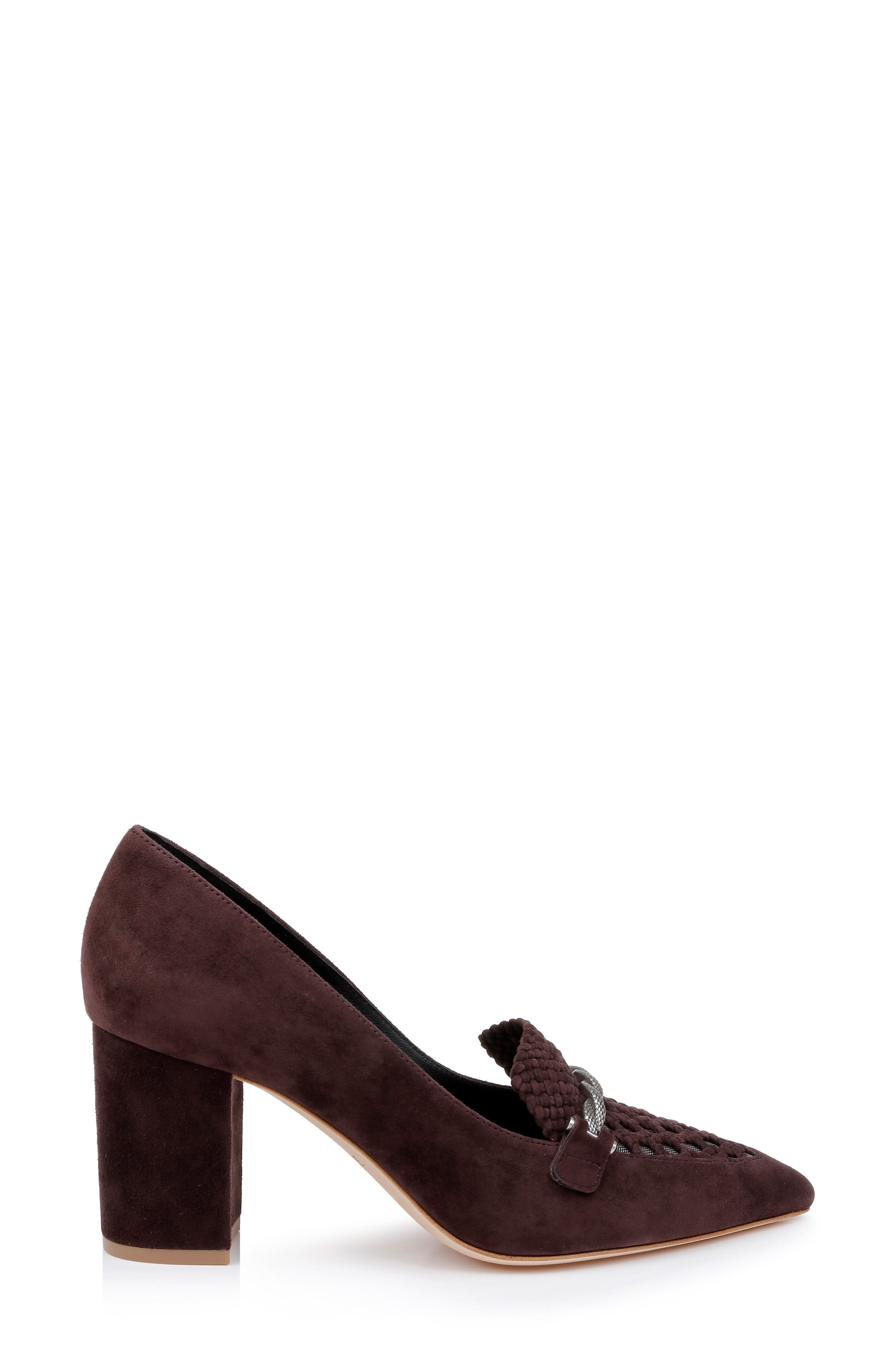 L'AGENCE Eleonore Pump, Alternate, color, Chocolate Suede