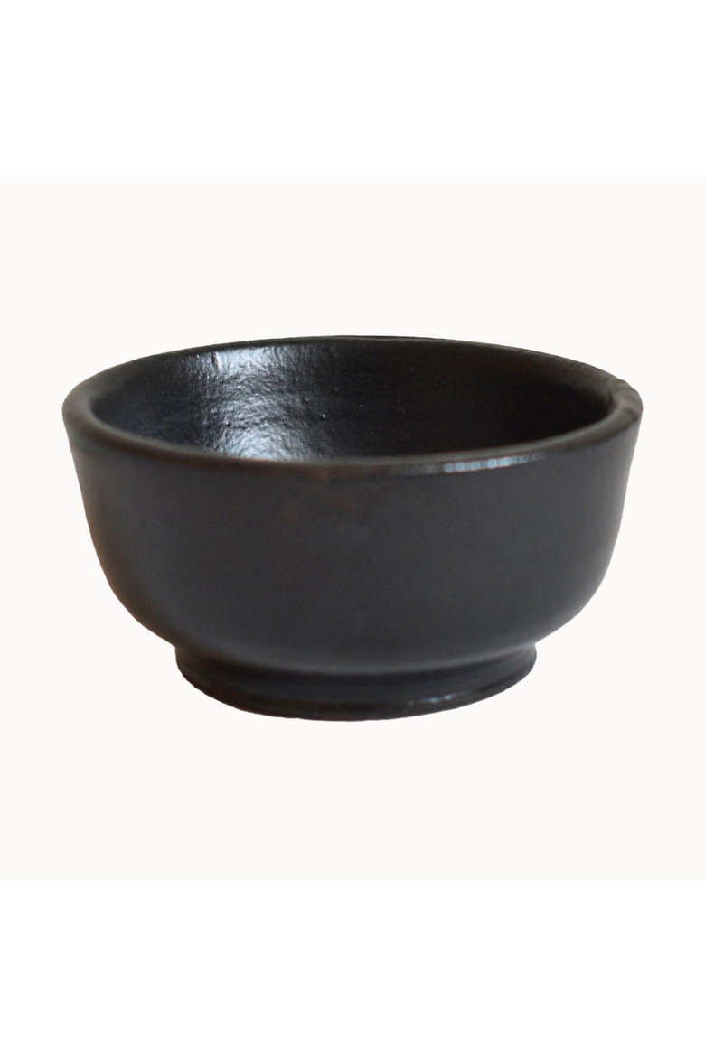 Handcrafted Ceramic Pinch Bowl, Main, color, Black - Large