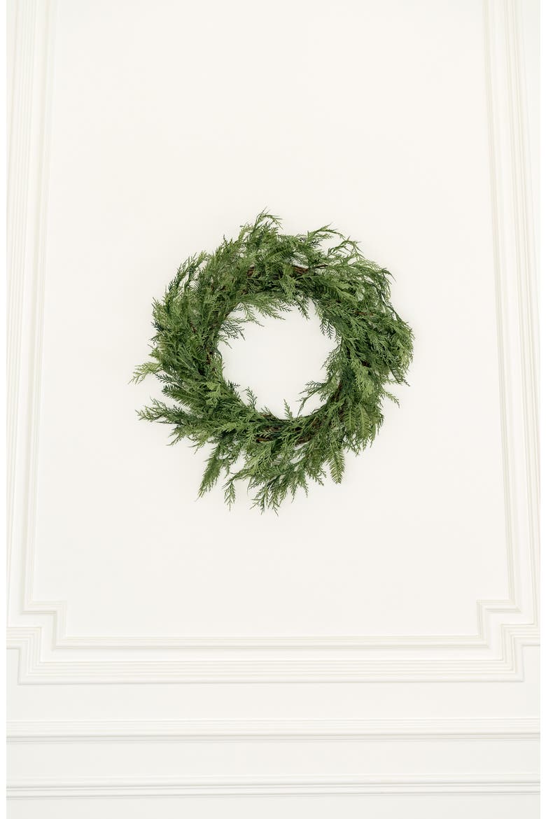 Greenery Wreath, Main, color, GREENERY
