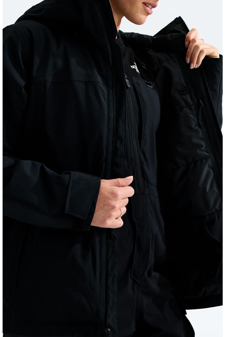 Freedom Insulated Waterproof Hooded Jacket, Alternate, color, TNF BLACK