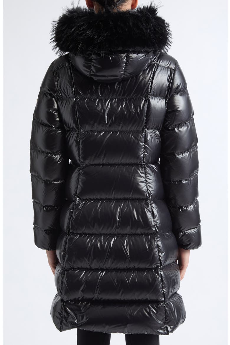 Fulmarusse Quilted Down Coat, Alternate, color, BLACK