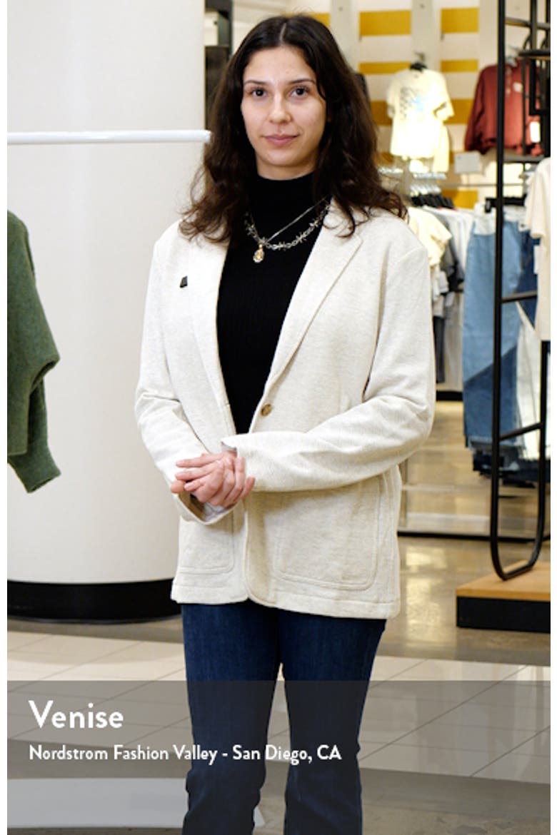 Inlet Cotton Blend Knit Blazer video
