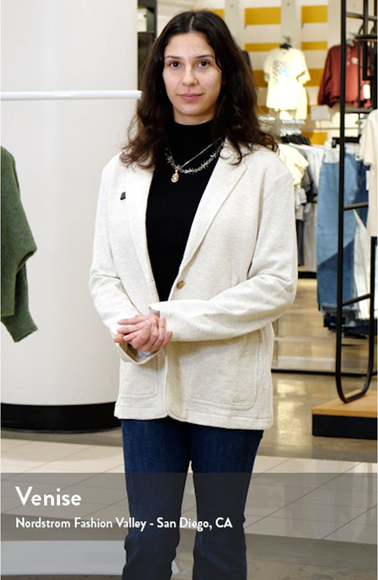 Inlet Cotton Blend Knit Blazer, sales video thumbnail