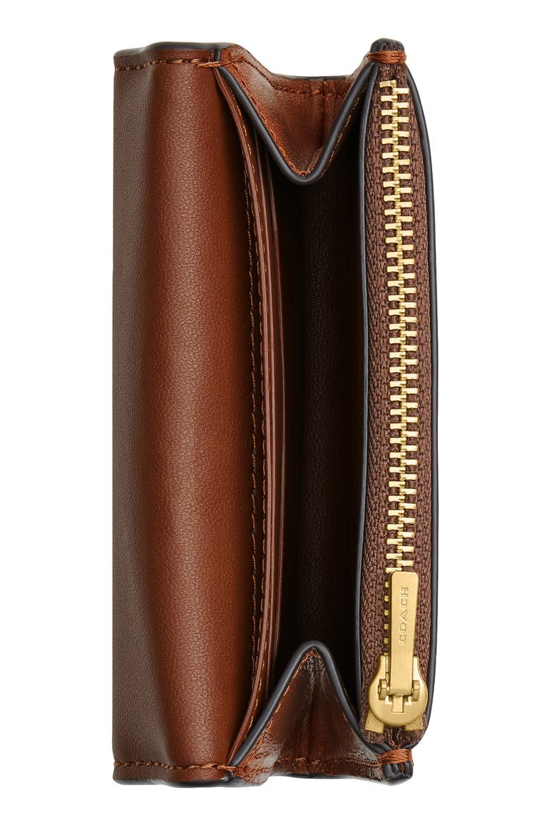 Essential Leather Card Holder, Alternate, color, BROWN