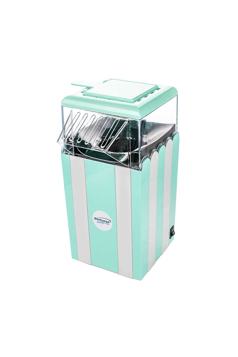 Classic Striped 8 Cup Hot Air Popcorn Maker in Blue, Alternate, color, Blue