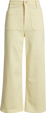 FRAME The Anchor High Waist Patch Pocket Crop Jeans