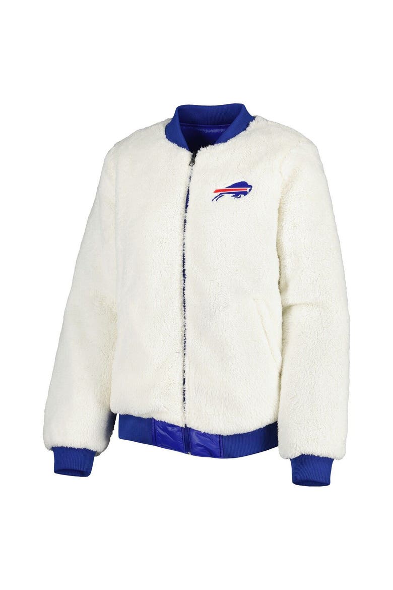 Women's G-III 4Her by Carl Banks Oatmeal/Royal Buffalo Bills Switchback Reversible Full-Zip Jacket, Alternate, color, Oatmeal