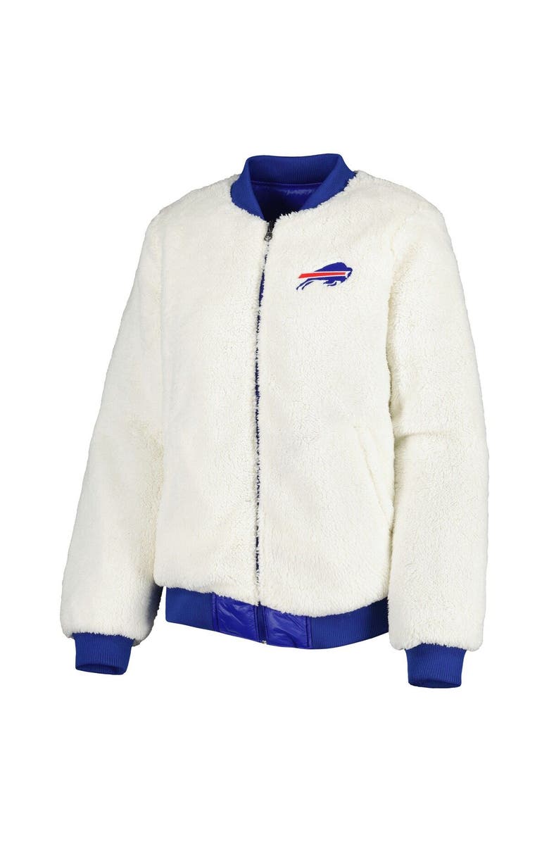 G-III 4HER BY CARL BANKS Women's G-III 4Her by Carl Banks Oatmeal/Royal Buffalo Bills Switchback Reversible Full-Zip Jacket, Alternate, color, Oatmeal