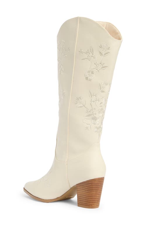 Billini Clementine Western Boot In White