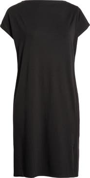 Eileen Fisher Funnel Neck Maxi Dress