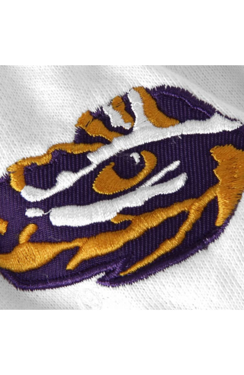 COLOSSEUM Women's Stadium Athletic White LSU Tigers Arched Name Full-Zip Hoodie, Alternate, color, White