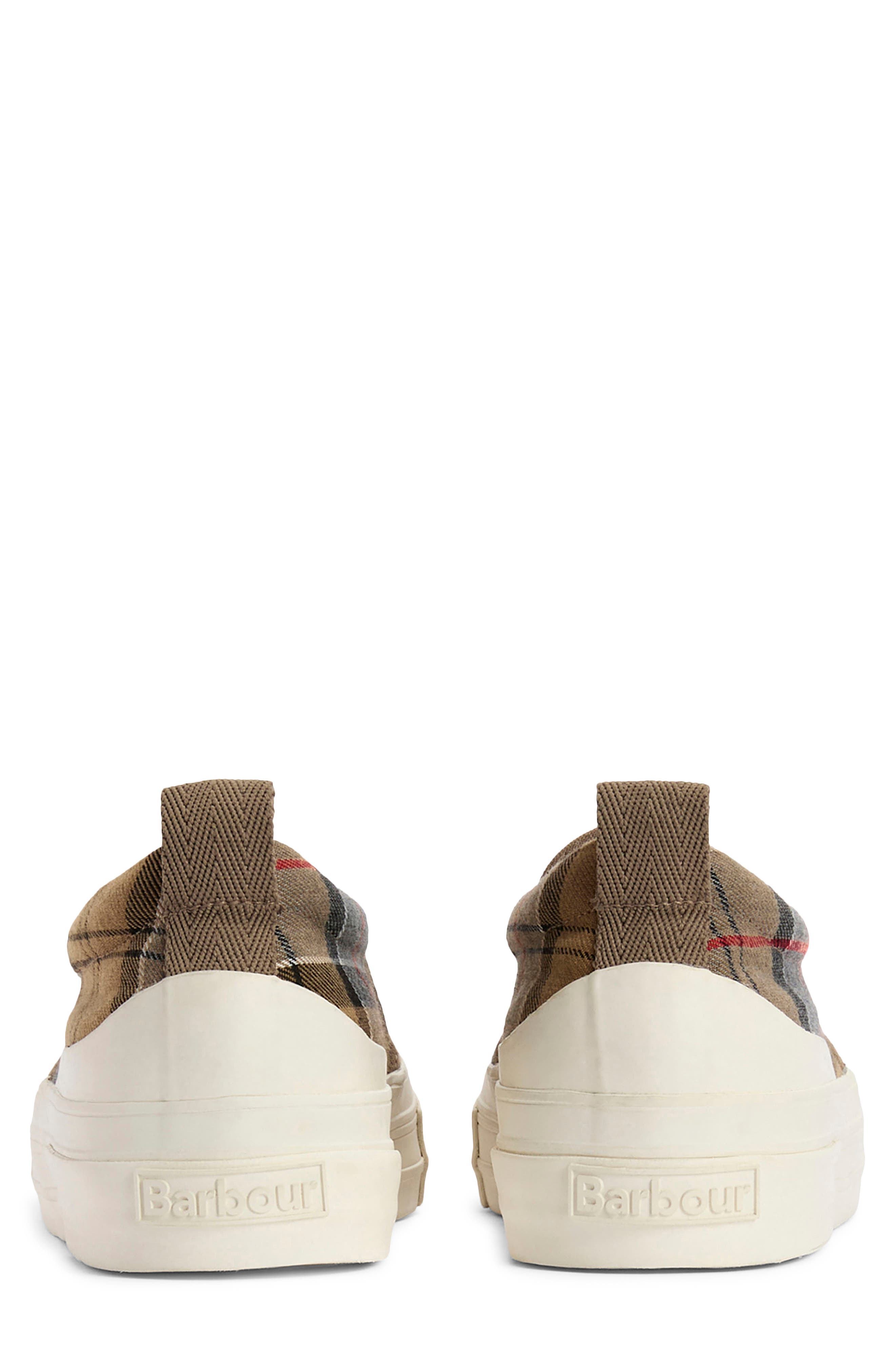 Barbour Cowan Canvas Slip-On Sneaker, Alternate, color, Dress Tartan