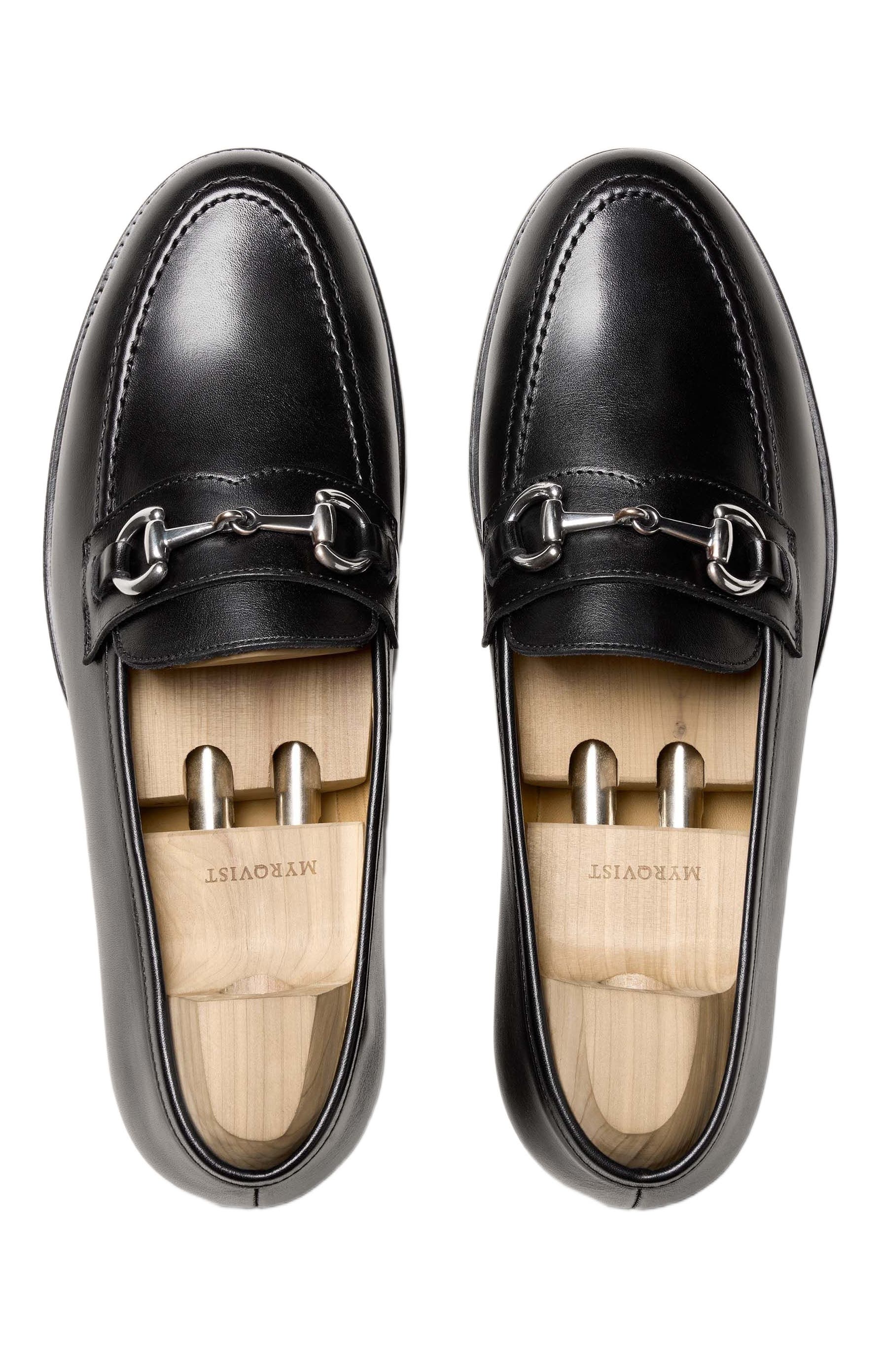 Myrqvist Karlberg Horsebit Loafers, Alternate, color, Black